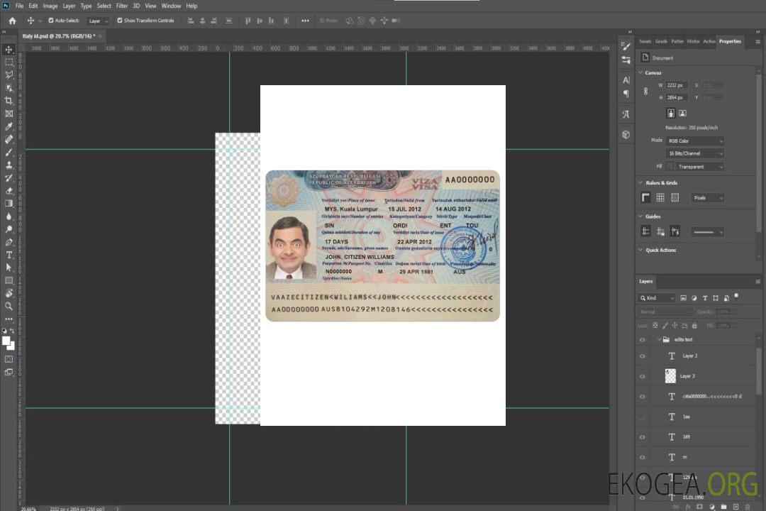 Visa AZERBAÏDJAN template Visa AZERBAÏDJAN template